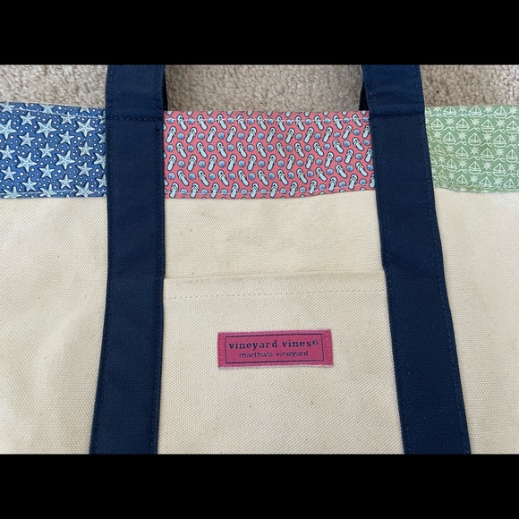 Vineyard Vines Patchwork Mini Tote - Picture 3 of 6